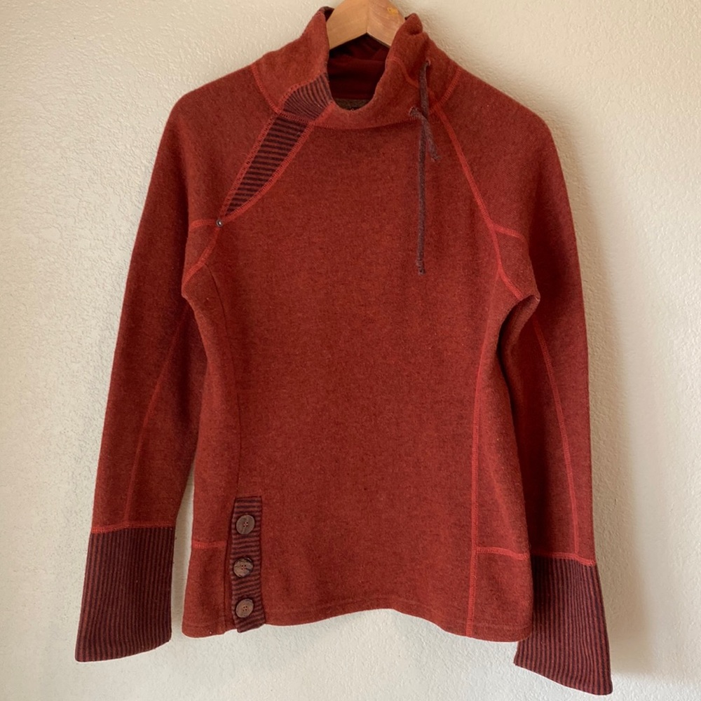 Prana Lucia wool funnel neck sweater